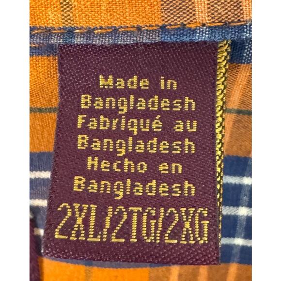 IZOD Men's 2XL Long Sleeve Button Down Casual Shirt - Picture 3 of 7